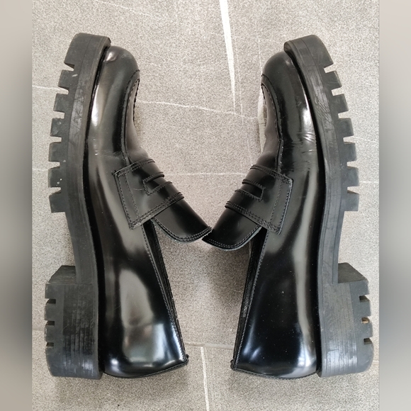 Zara platform leather loafers - Picture 3 of 5